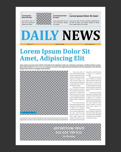 Newspaper Front Page Template