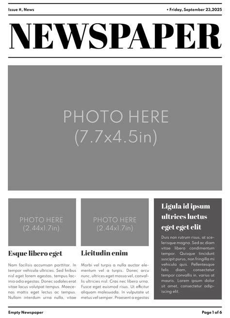 Newspaper Google Template