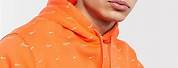 Nike Swoosh Sweatshirt Grey and Orange