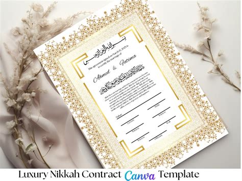 Nikkah Contract Templates
