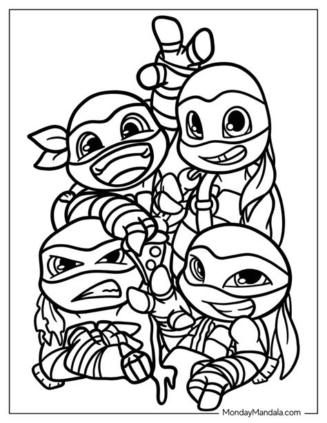 Ninja Turtles Coloring Book Printable