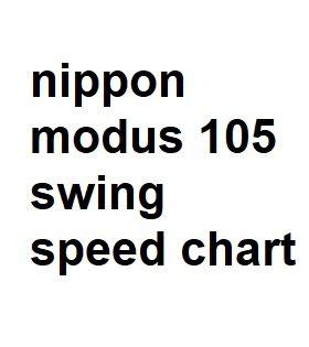 Nippon Modus 105 Swing Speed Chart