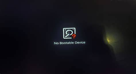 No Bootable Device