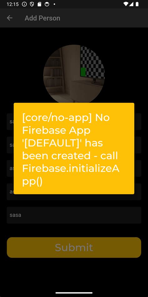No Firebase App DEFAULT has been created - call FirebaseinitializeApp in Flutter and Firebase