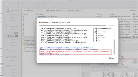 No submodule mapping found in gitmodule for a path thats not a submodule