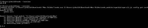 Nodejs cannot find installed module on Windows