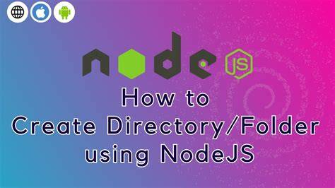 Nodejs create folder or use existing