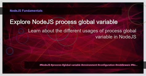 Nodejs global variables