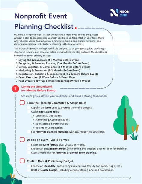 Nonprofit Event Planning Template