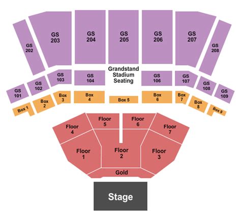 Northern Quest Seating Chart