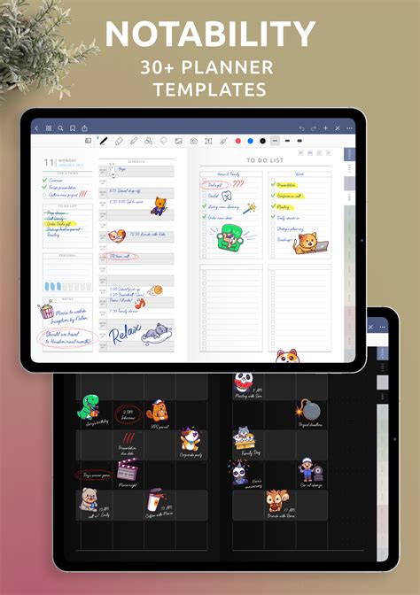 Notability Planner Template Free