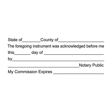 Notary Stamp Template