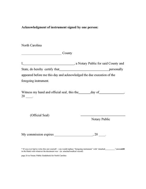 Notary Template For Word
