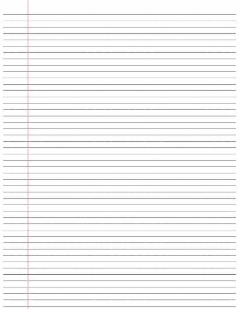 Note Book Paper Printable