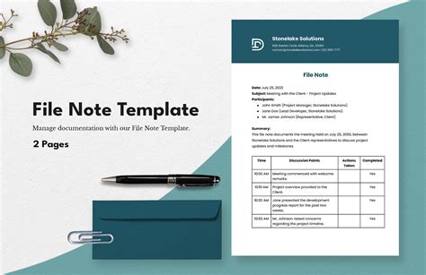 Note To File Template