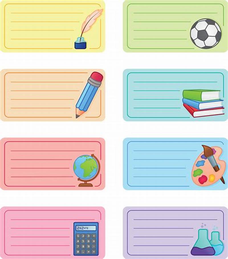 Notebook Labels Printable