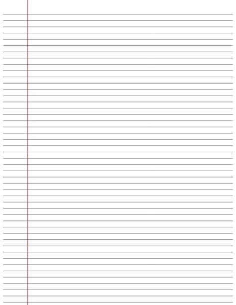 Notebook Paper Templates