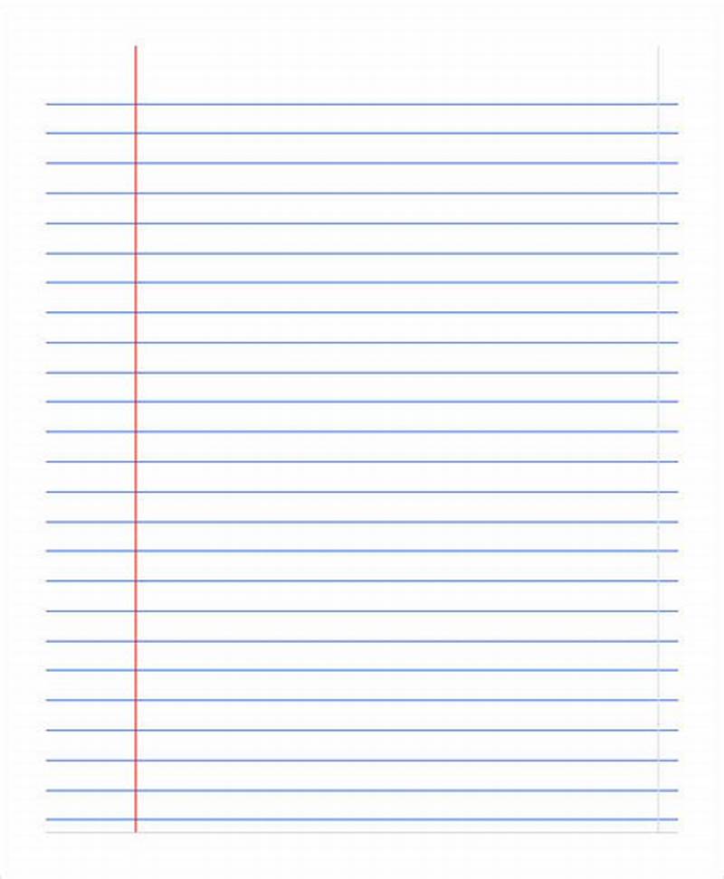 Notebook Printable Paper