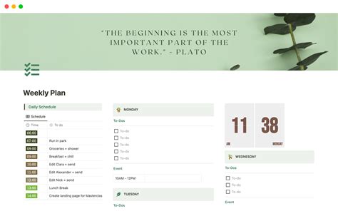 Notion Plan Template