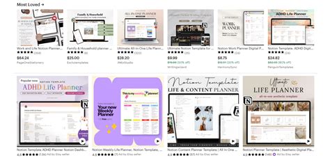 Notion Templates Etsy