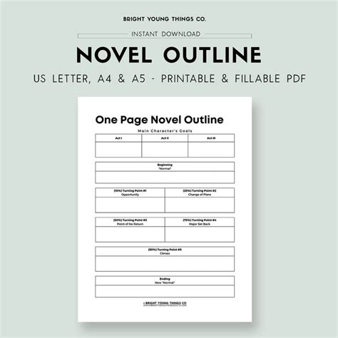 Novel Outline Template