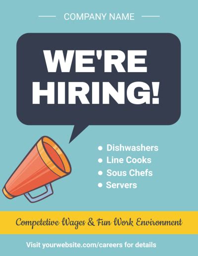 Now Hiring Flyer Template