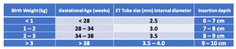 Nrp Ett Size Chart