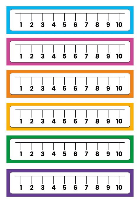 Number Line 1 10 Printable