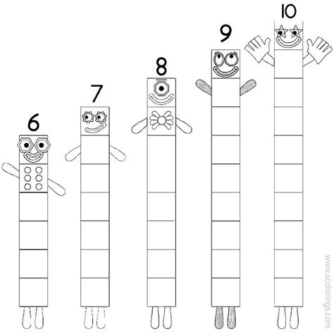 Numberblocks Printables 1 100