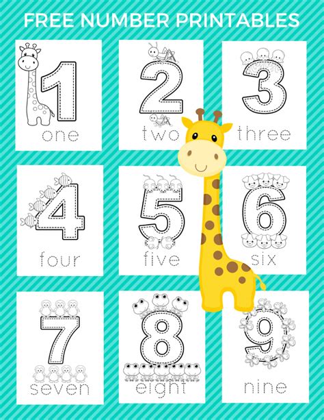 Numbers Printables For Preschoolers