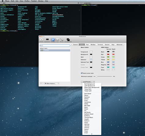 OS X Terminal Colors closed