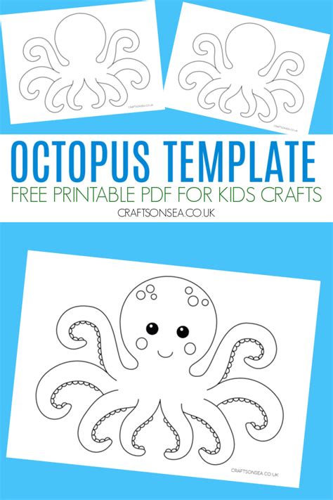 Octopus Template Printable