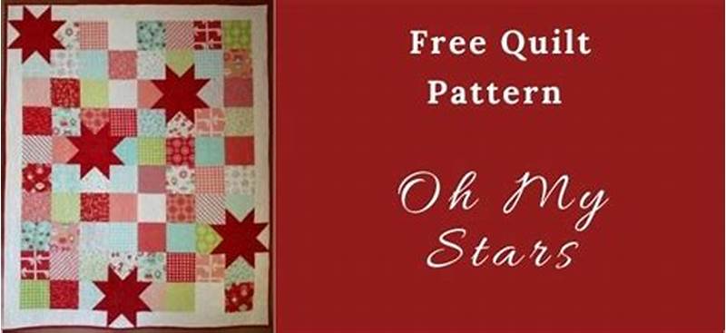 Oh My Stars Quilt Pattern Tutorial