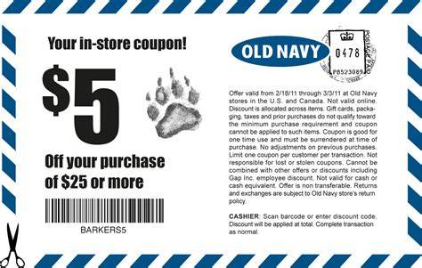 Old Navy Coupon 5 Off Printable