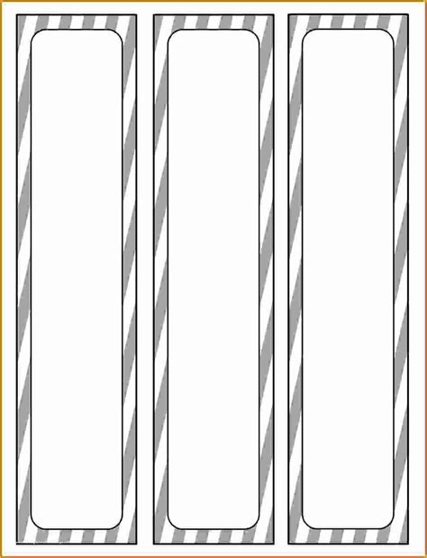 One Inch Binder Spine Template