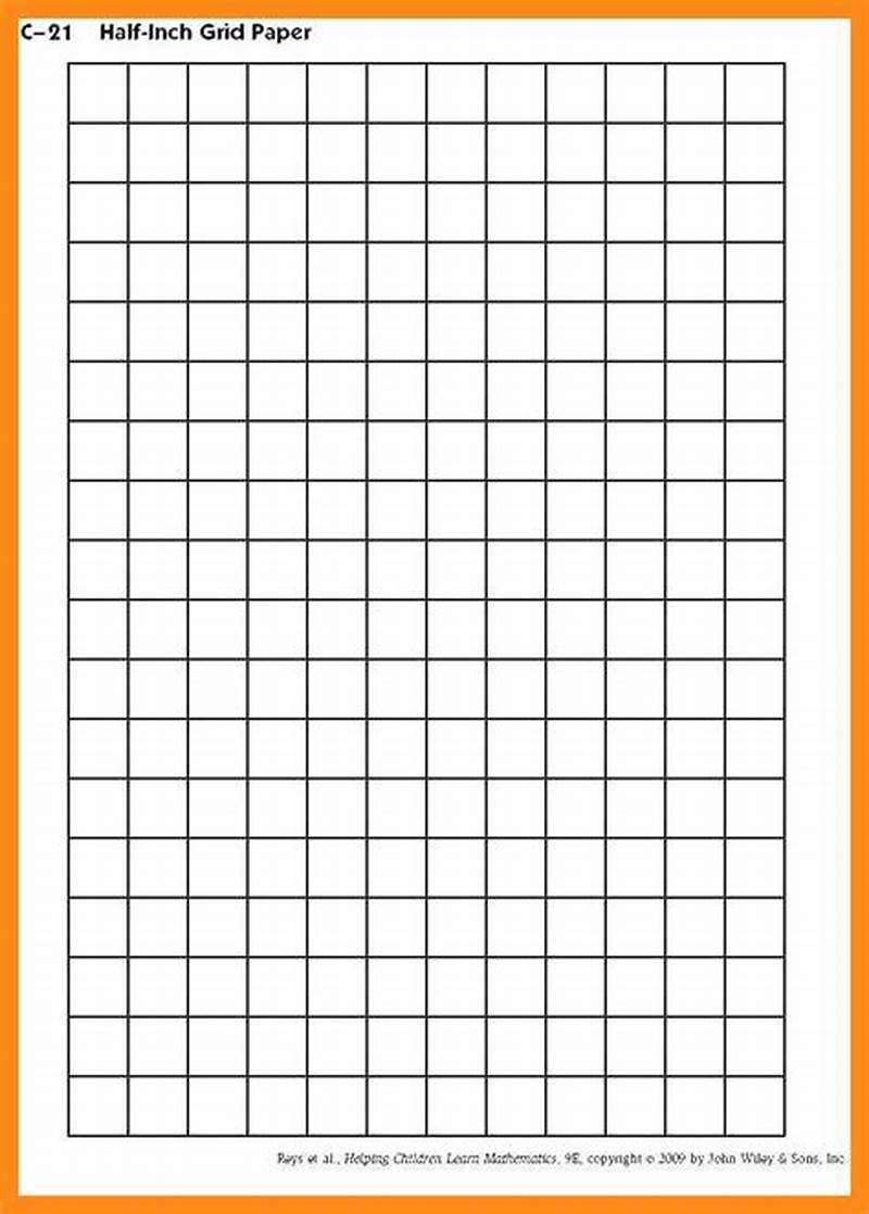 One Inch Graph Paper Printable Free