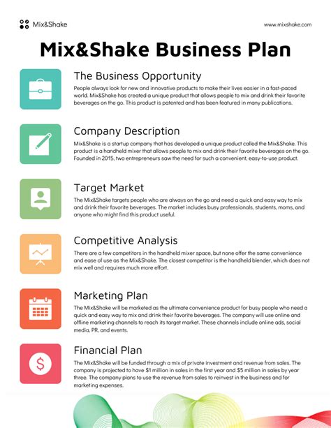 One Page Business Proposal Template