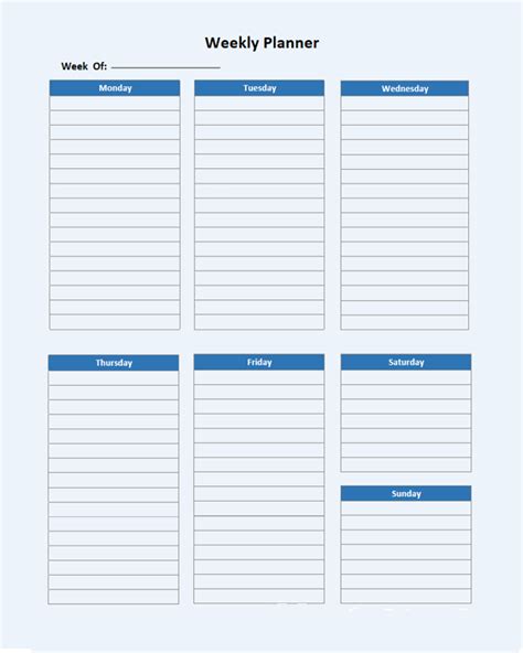 Onenote Weekly Planner Template Free