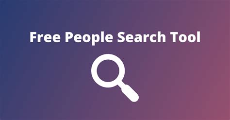 Online People Search Tool