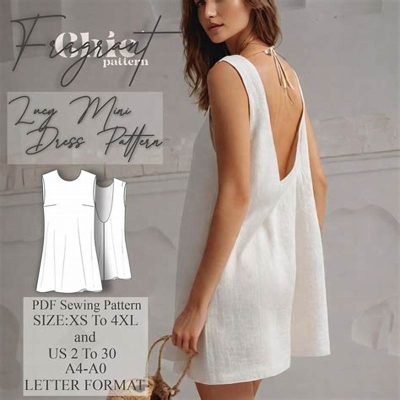 Open Back Dress Sewing Pattern