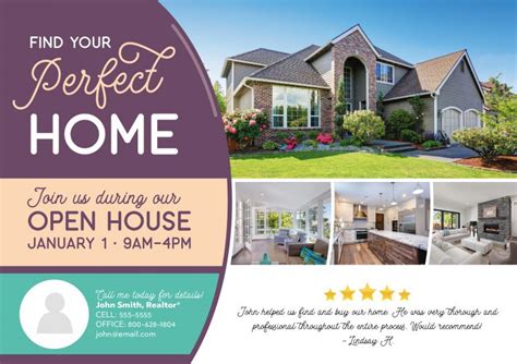 Open House Postcard Templates