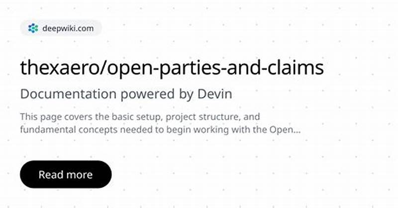 Open Parties And Claims Tutorial