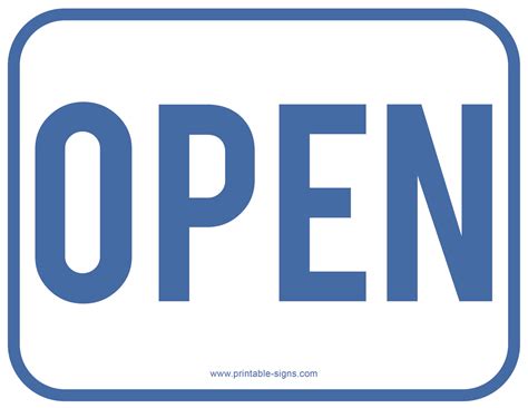 Open Printable
