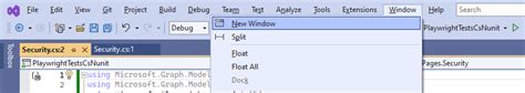 Open two instances of a file in a single Visual Studio session