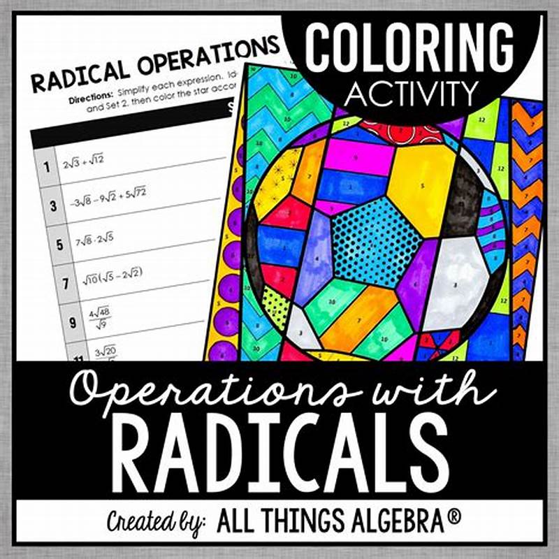 Operations With Radicals Coloring Worksheet Answers