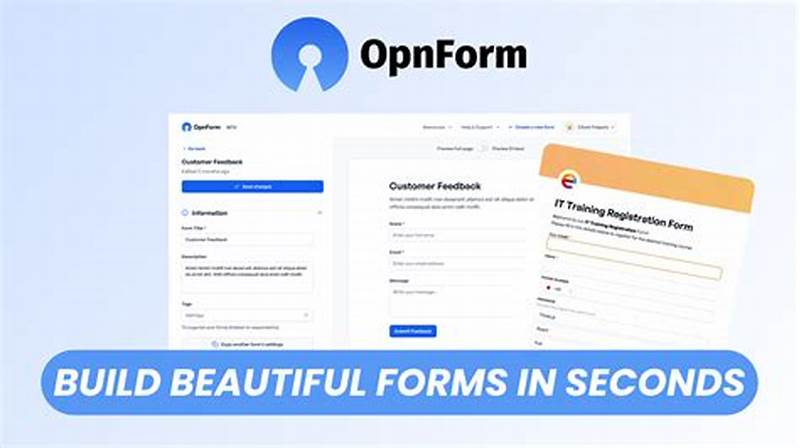 Opnform Open Source Form Builder Github