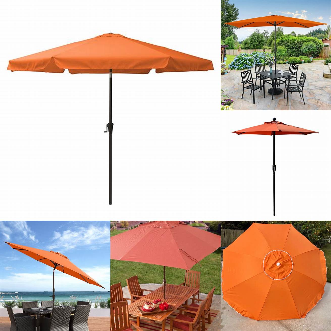 Orange Umbrella Pole