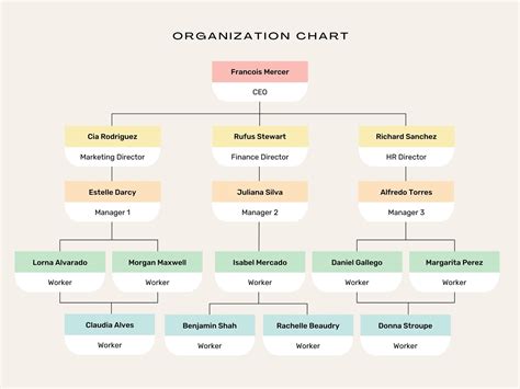 Organisational Chart Template