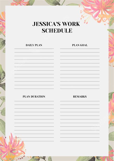 Organizing Plan Template