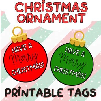 Ornament Tags Printable